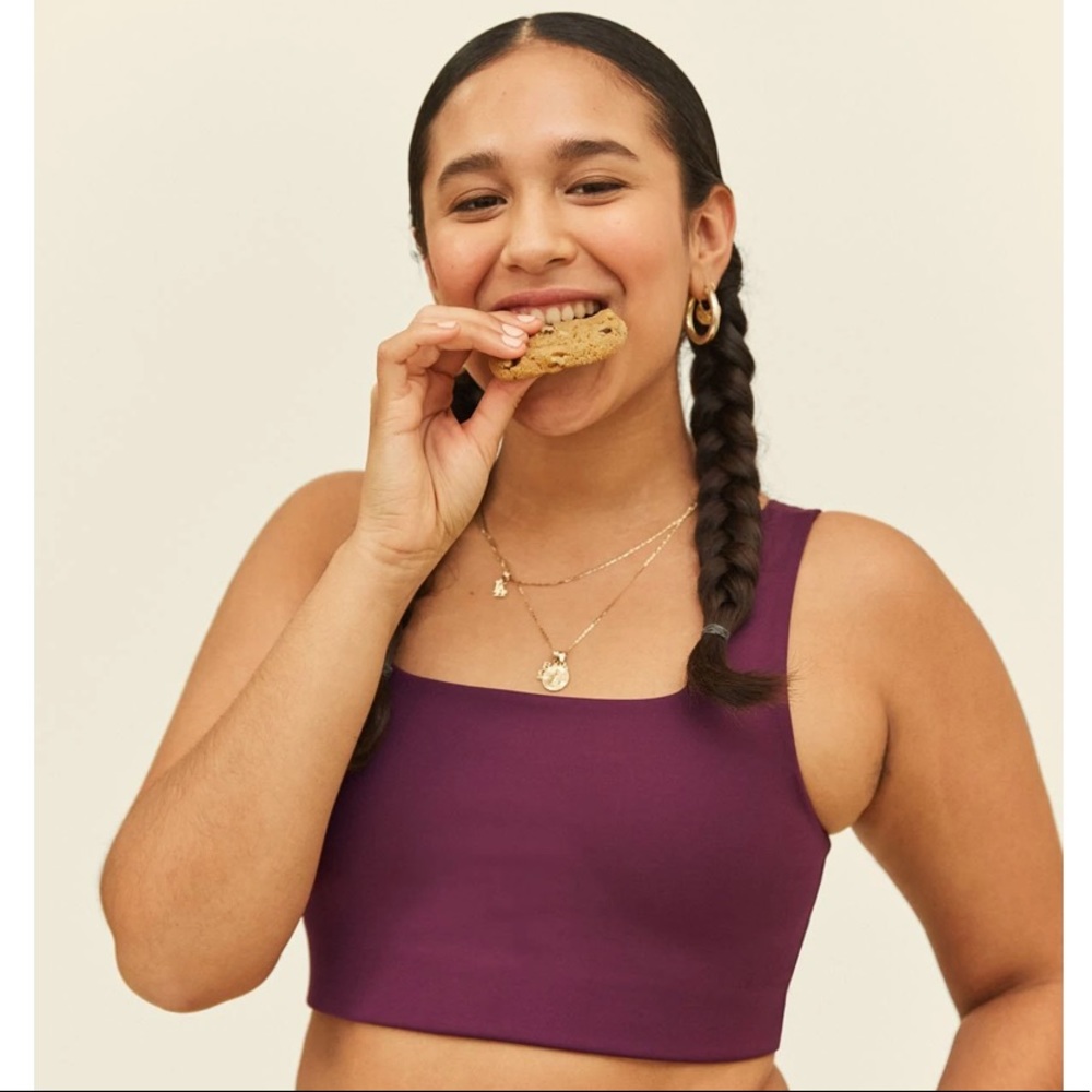 Girlfriend Collective Plum Tommy Bra 4X